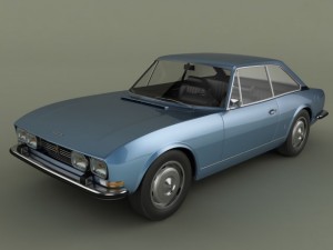 peugeot 504 coupe 3D 模型