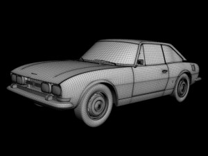 peugeot 504 coupe Model 3D