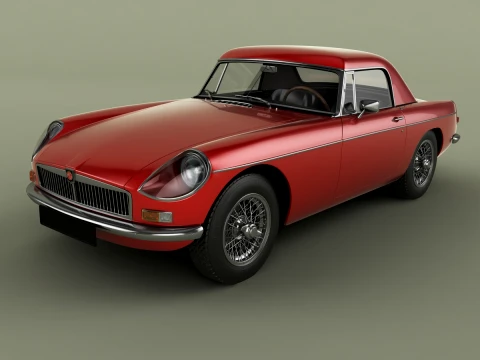MG MGB Coune Hardtop 3D Model