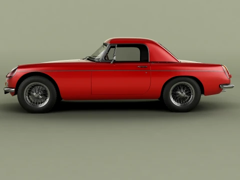 MG MGB Coune Hardtop 3D Model