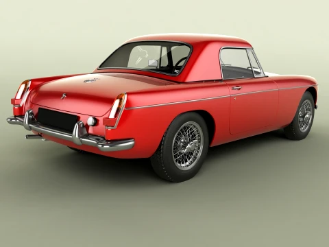 MG MGB Coune Hardtop 3D Model