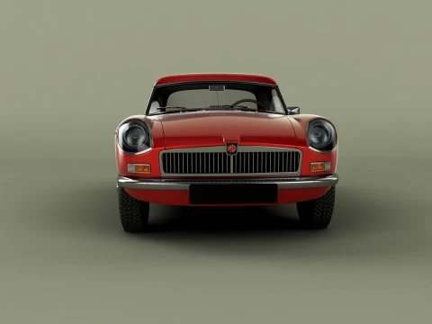 MG MGB Coune Hardtop 3D Model