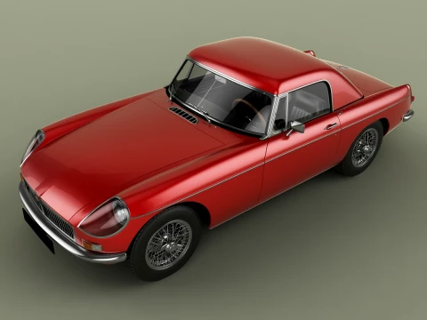 MG MGB Coune Hardtop 3D Model