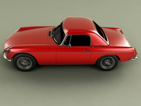 MG MGB Coune Hardtop 3D Model