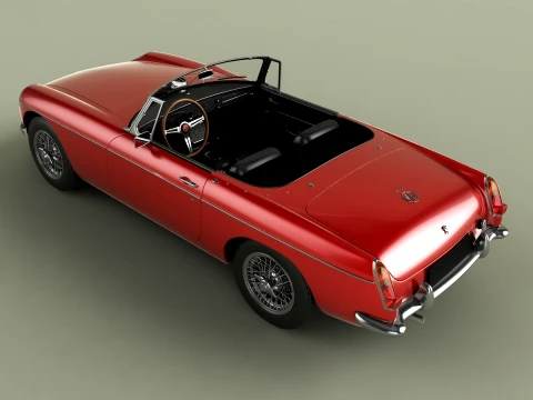 MG MGB Coune Hardtop 3D Model