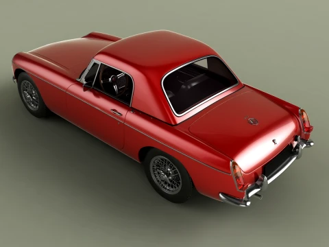 MG MGB Coune Hardtop 3D Model