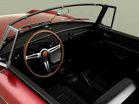 MG MGB Coune Hardtop 3D Model