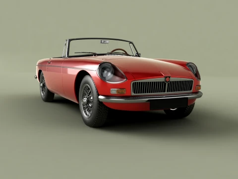 MG MGB Coune Hardtop 3D Model