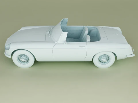 MG MGB Coune Hardtop 3D Model