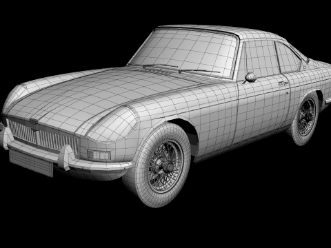 MG MGB Berlinetta Coune 3D Model