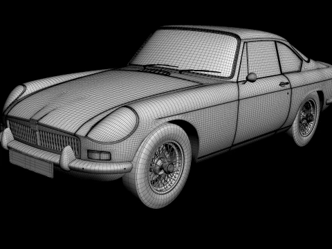 MG MGB Berlinetta Coune 3D Model