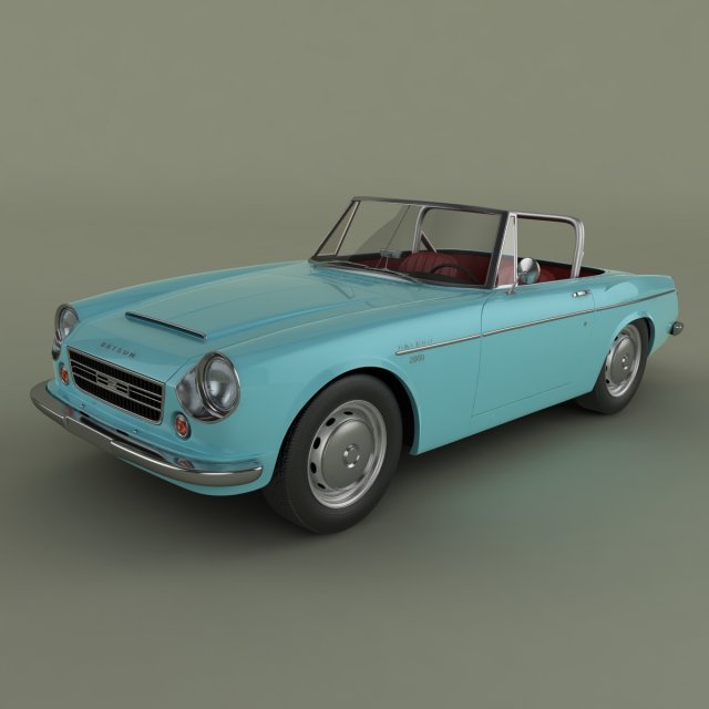 datsun 2000 fairlady Model 3D .c4d .max .obj .3ds .fbx .stl .blend 