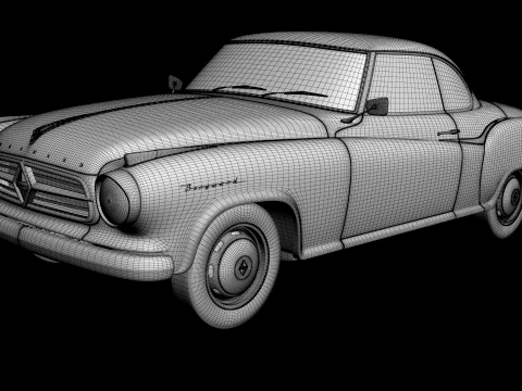 Borgward Isabella Coupe 3D Model