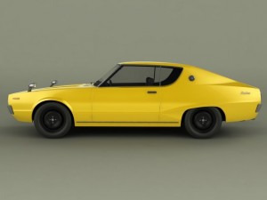 datsun skyline 240k gt 3D 모델
