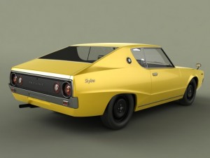 datsun skyline 240k gt 3D 모델