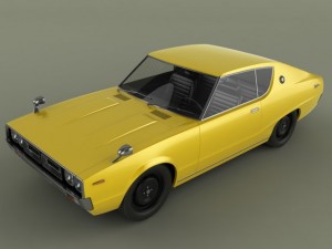datsun skyline 240k gt 3D 모델