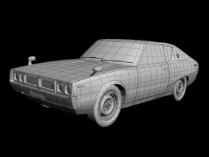 datsun skyline 240k gt 3D 모델