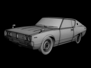 datsun skyline 240k gt 3D 모델