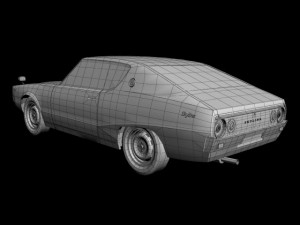 datsun skyline 240k gt 3D 모델