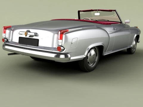 Borgward Isabella Convertible 3D Model