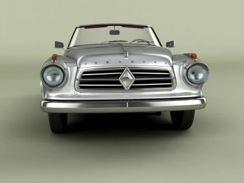 Borgward Isabella Convertible 3D Model