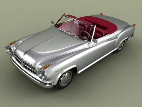 Borgward Isabella Convertible 3D Model