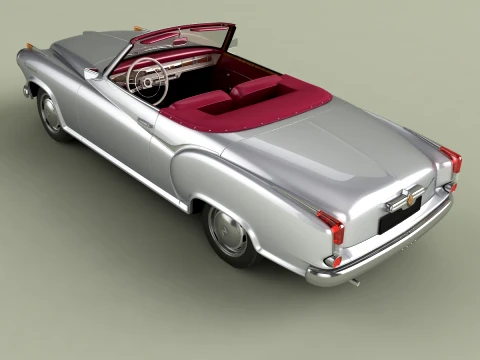 Borgward Isabella Convertible 3D Model