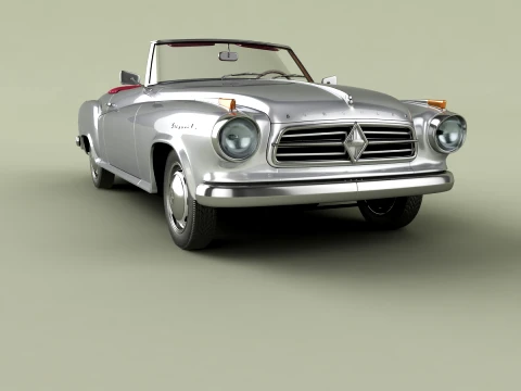 Borgward Isabella Convertible 3D Model
