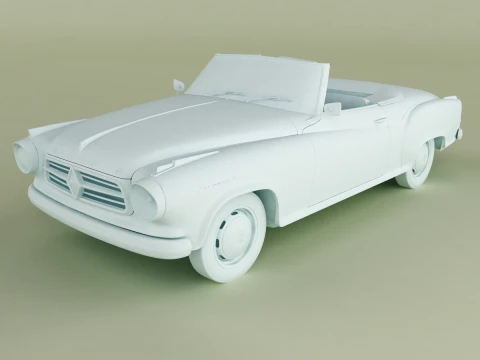 Borgward Isabella Convertible 3D Model