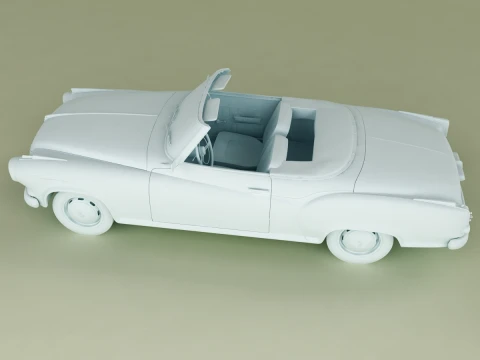 Borgward Isabella Convertible 3D Model