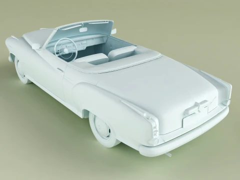 Borgward Isabella Convertible 3D Model
