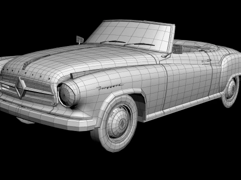 Borgward Isabella Convertible 3D Model