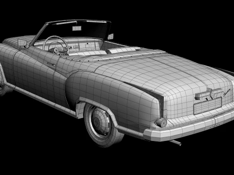 Borgward Isabella Convertible 3D Model