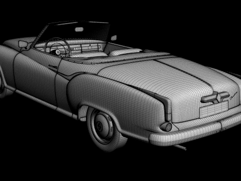 Borgward Isabella Convertible 3D Model