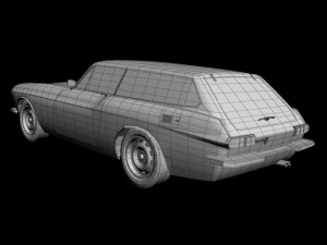 volvo p 1800 es wagon 3Dモデル