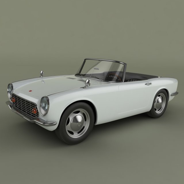 honda s600 3D Model .c4d .max .obj .3ds .fbx .stl .blend 