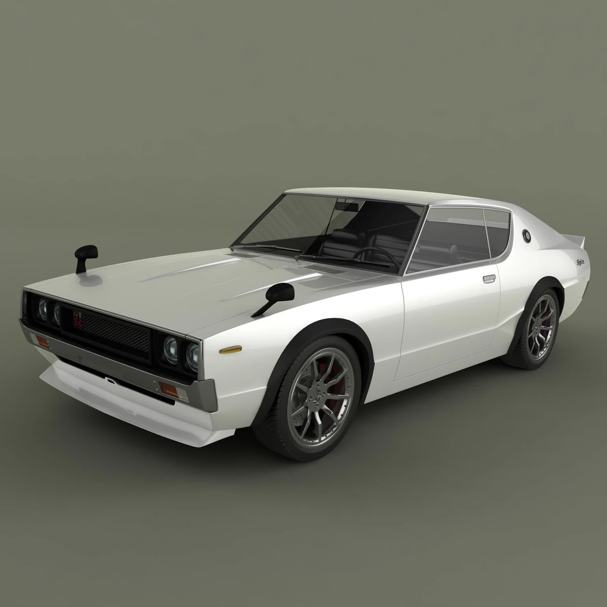 nissan skyline gtr c110 3D Model .c4d .max .obj .3ds .fbx .stl .blend