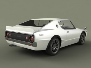 nissan skyline gtr c110 3D Model