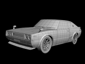 nissan skyline gtr c110 3D Model