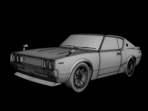 nissan skyline gtr c110 3D Model