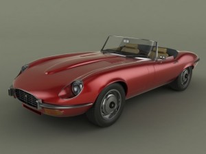 jaguar etype  series 2 v12 Modello 3D