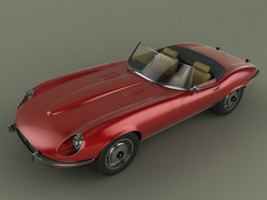 jaguar etype  series 2 v12 Model 3D