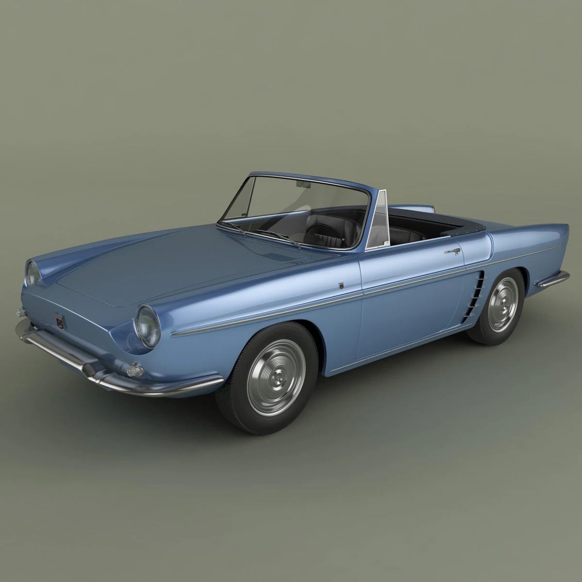 renault caravelle  floride 1961 3D Model .c4d .max .obj .3ds .fbx .stl .blend 