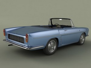 renault caravelle  floride 1961 3D Model