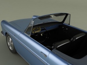 renault caravelle  floride 1961 3D Model