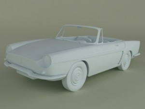 renault caravelle  floride 1961 3D Model