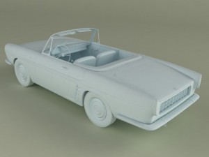 renault caravelle  floride 1961 3D Model