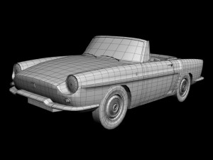 renault caravelle  floride 1961 3D Model