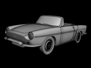 renault caravelle  floride 1961 3D Model