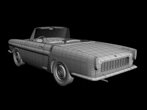 renault caravelle  floride 1961 3D Model